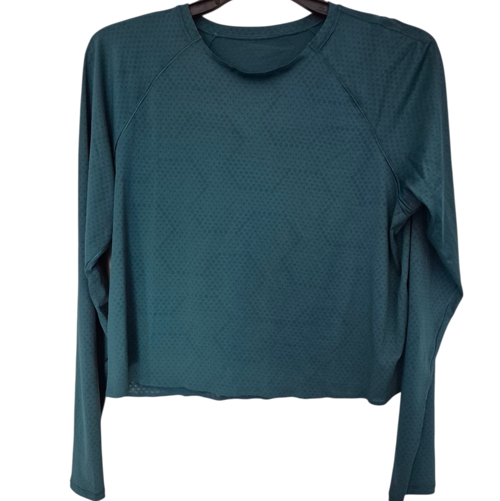 Lululemon Green Raglan Crop Sweatshirt